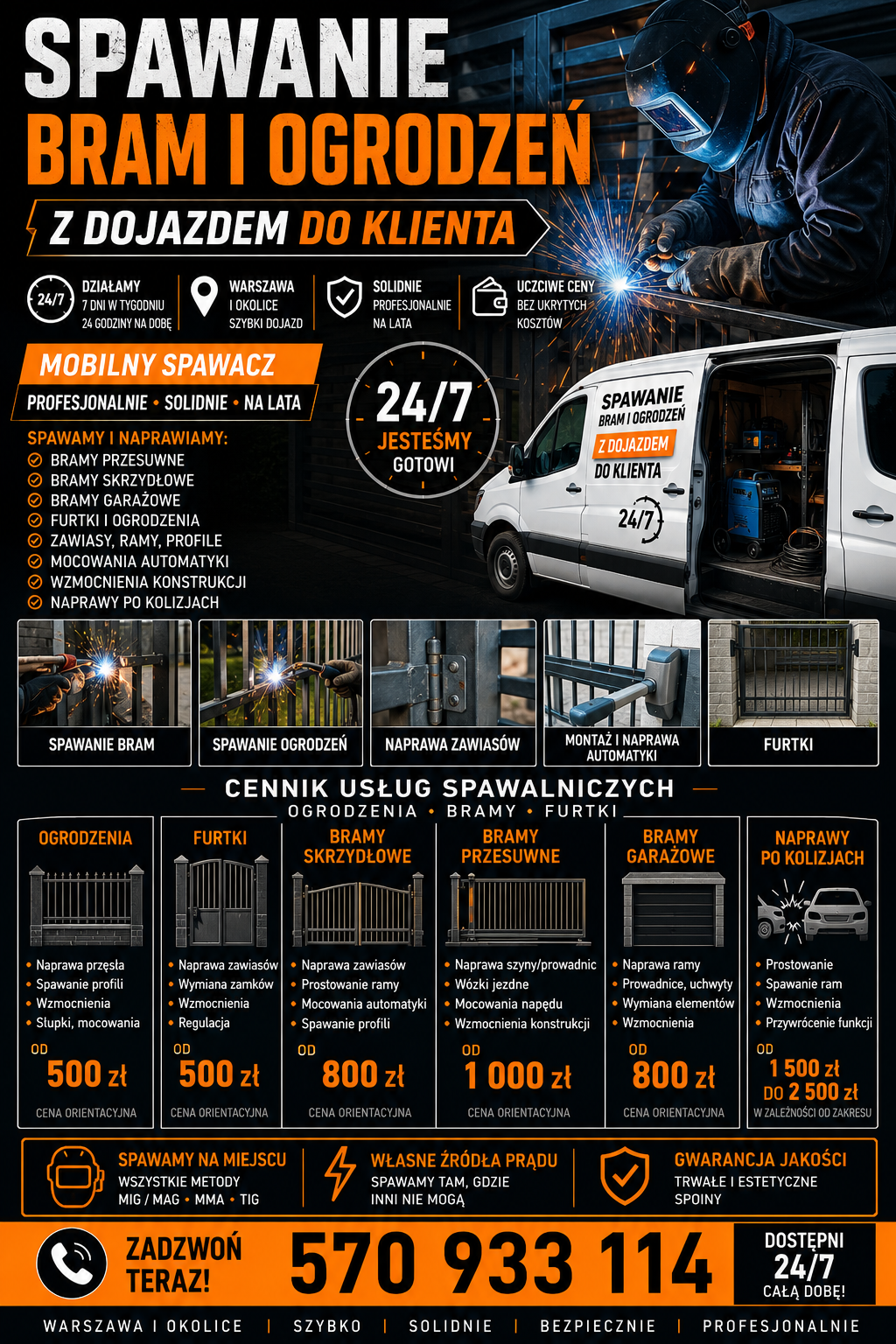 Mobilny Serwis Warszawa - Obsługa Techniczna Nieruchomości, elektryk, zabezpieczenia, kamery, ślusarz, spawacz, spa, jacuzzi, montaż i remont.