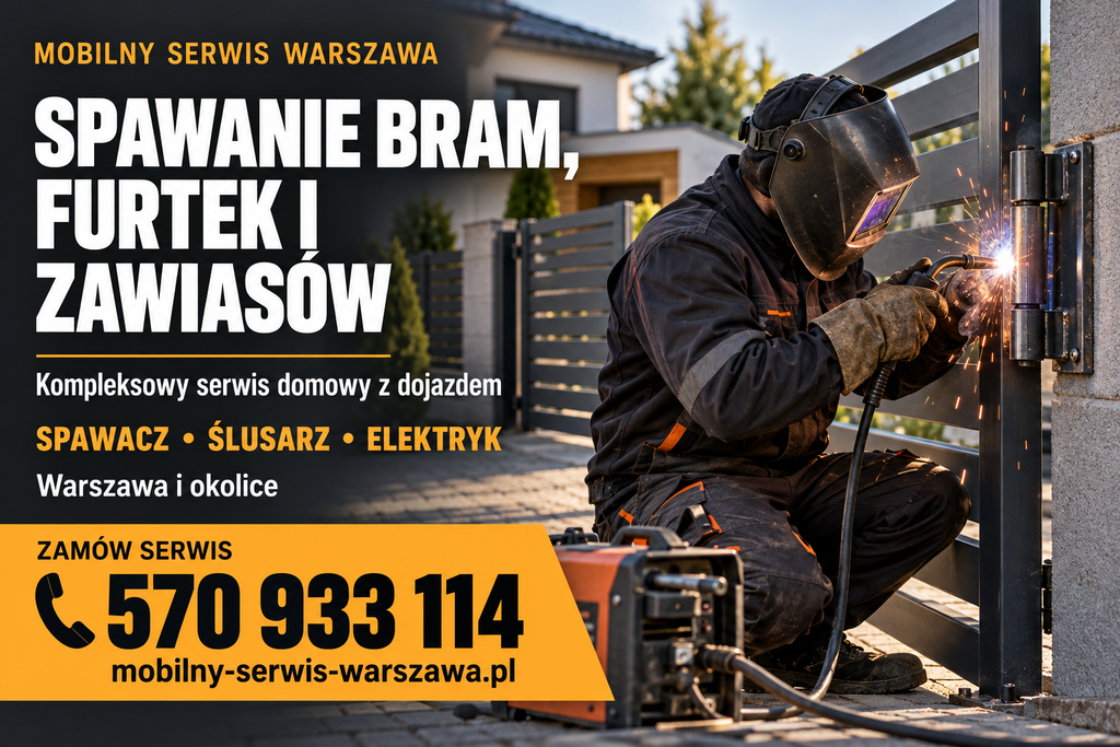 Spawanie bram, furtek, zawiasów i kompleksowy serwis domowy z dojazdem