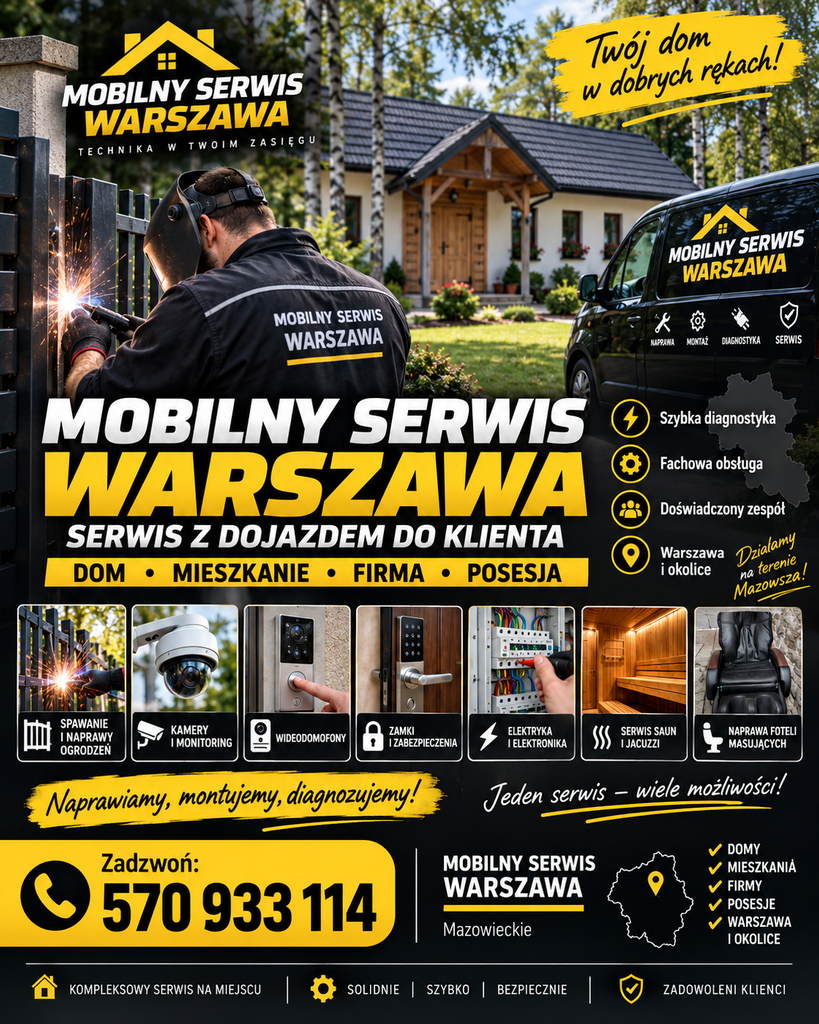 Z nami warto działać w Warszawie, zamów nasze usługi serwisowe i miej najlepsze możliwie ogarnięte serwisy z miasta.