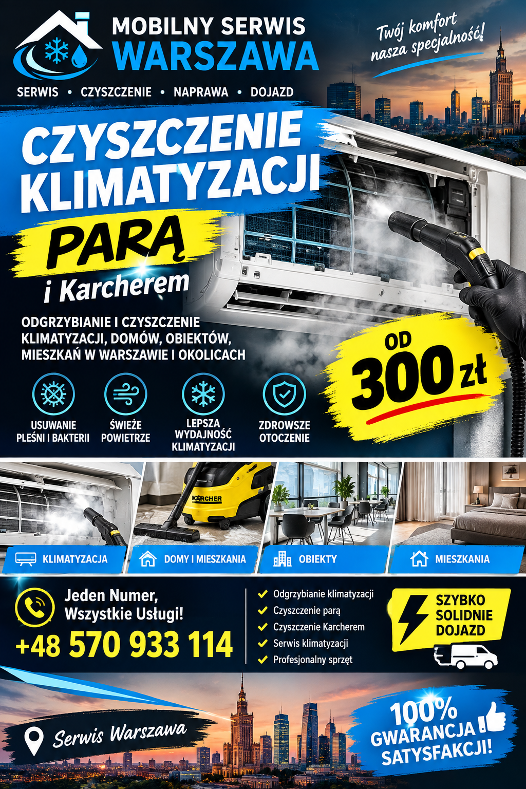 Czyszczenie Klimatyzacji Parą