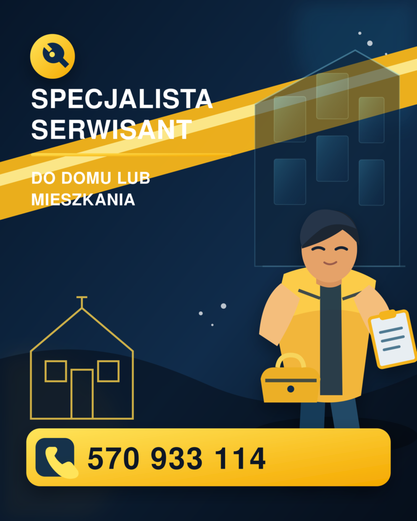 Specjalista serwisant do domu lub mieszkania