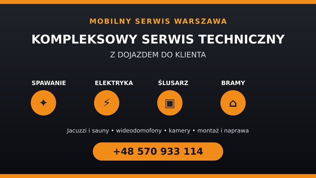 Co publikować jako następne? Usługi mobilnego spawacza i serwisanta Warszawa