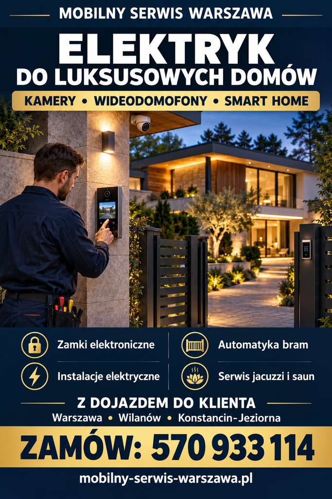 Elektryk do Luksusowych domów Warszawa 