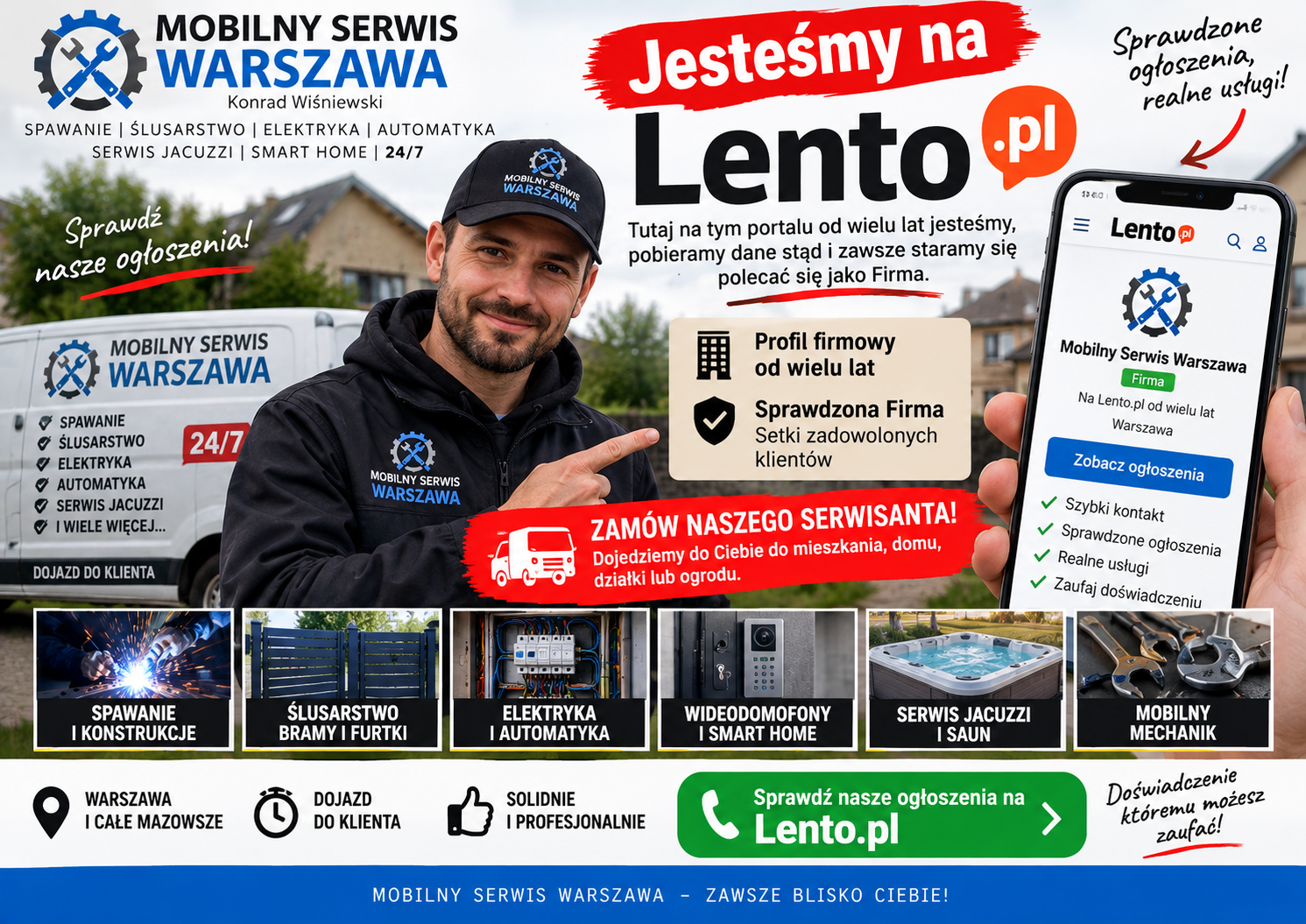 Jesteśmy na Lento.pl – Mobilny Serwis Warszawa!