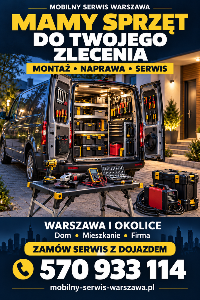 Pełno sprzętu do obsługi twojego zlecenia w Warszawie oraz dla klientów z całego województwa mazowieckiego.