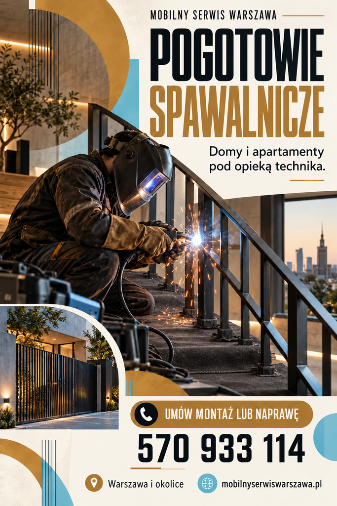 Spawacz z dojazdem w Warszawie usługi spawalnicze z dojazdem.